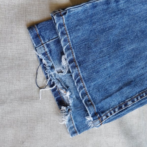 AX Straight Leg Mid Rise Bootcut Jeans size 2, short - Picture 10 of 11